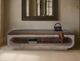 International Furniture Direct Balam Brown/Stained White Bench with Open Storage-1