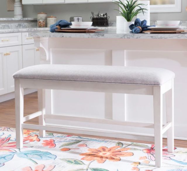 Powell® Mckoy Gray/White Counter Bench-1