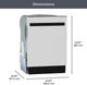 Kenmore 24'' Stainless Steel Top Control Built-In Dishwasher with EasyReach Lift Bottom Rack-1