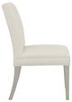 Fairfield® Customizable Entree Dining Concave Short Back Dining Side Chair with Sheer Dove Legs and Buttons-2