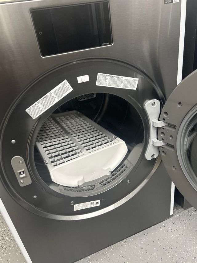 OUT OF BOX Samsung Bespoke AI 7.6 Cu. Ft. Dark Steel Front Load Electric Dryer with AI Home & AI Optimal Dry-1