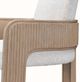 Michael Amini® West Kensington Sea Salt Caramel Dining Arm Chair-5