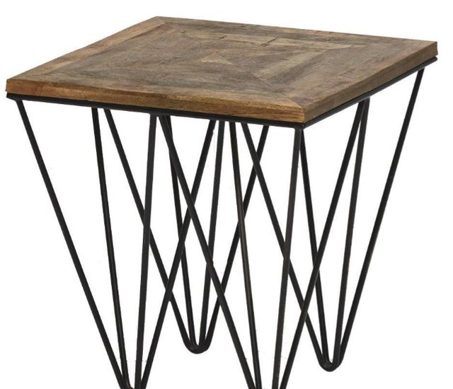 Jaipur Furniture Enoch Brown/Iron Lamp Table-1