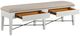 Magnussen Home® Heron Cove Baja Fog/Chalk White Upholstered Bench-4