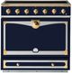 La Cornue CornuFé 90 Albertine 36" Goodwood Blue Pro Style Induction Range with Brushed Brass Trim-0