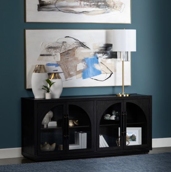 Crestview Collection Braxton Black Sideboard-1