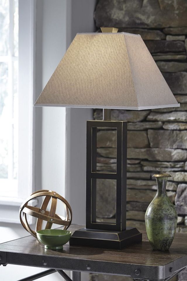 Signature Design by Ashley® Deidra Black Metal Table Lamp-3