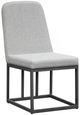 Intercon Navarro 7-Piece Mocha Aluminum/Fabric Outdoor Dining Table Set with Upholstered Chairs-2