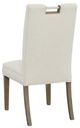 Fairfield® Customizable Entree Dining Nickel Metal Pull Tall Back Side Chair-3