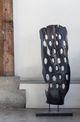 Moe's Home Collection Wood Abstract Art Weathered Gray Sculpture-1