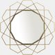 Sagebrook Home Gold 35" Metal Geometric Mirror-0