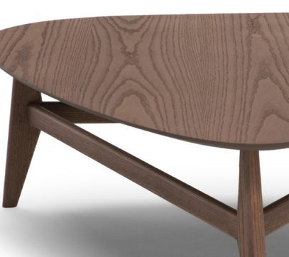 Natuzzi Editions Plettro Blonde Ash Triangular Coffee Table-1