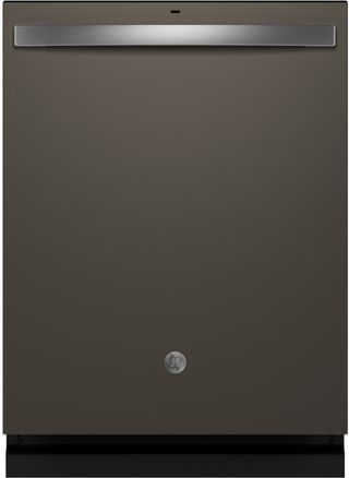 GE® ENERGY STAR® 24" Fingerprint Resistant Slate Top Control Built In Dishwasher with Sanitize Cycle