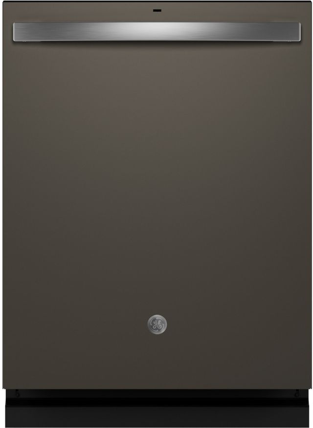 GE® ENERGY STAR® 24" Fingerprint Resistant Slate Top Control Built In Dishwasher with Sanitize Cycle-0