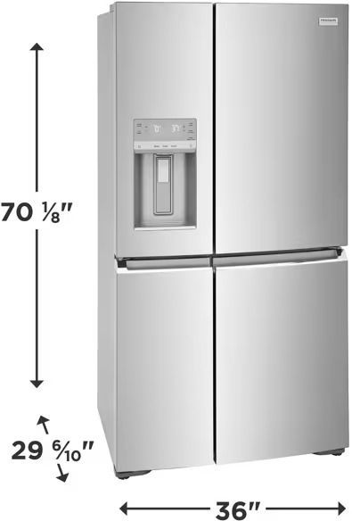 Frigidaire Gallery® 36" 21.5 Cu. Ft. Smudge-Proof® Stainless Steel Counter Depth French Door Refrigerator-2