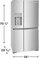 Frigidaire Gallery® 36" 21.5 Cu. Ft. Smudge-Proof® Stainless Steel Counter Depth French Door Refrigerator-3
