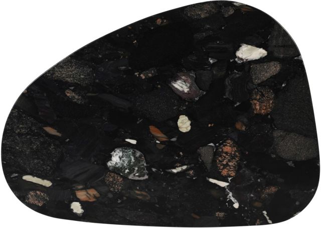 Meridian Furniture Messina Pebble Granite Stone Coffee Table-3