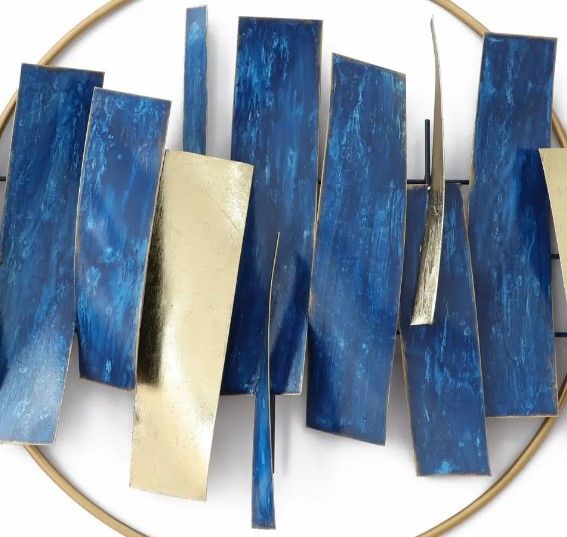 Classy Art Style 9 Blue/Gold Wall Decor-1