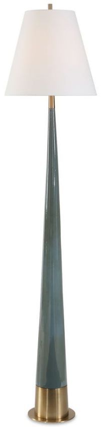 Uttermost® Riccardi Smokey Blue Glaze Floor Lamp-4