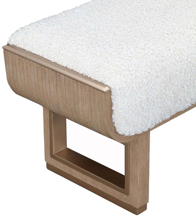 Michael Amini® West Kensington Sea Salt Caramel Bench-3