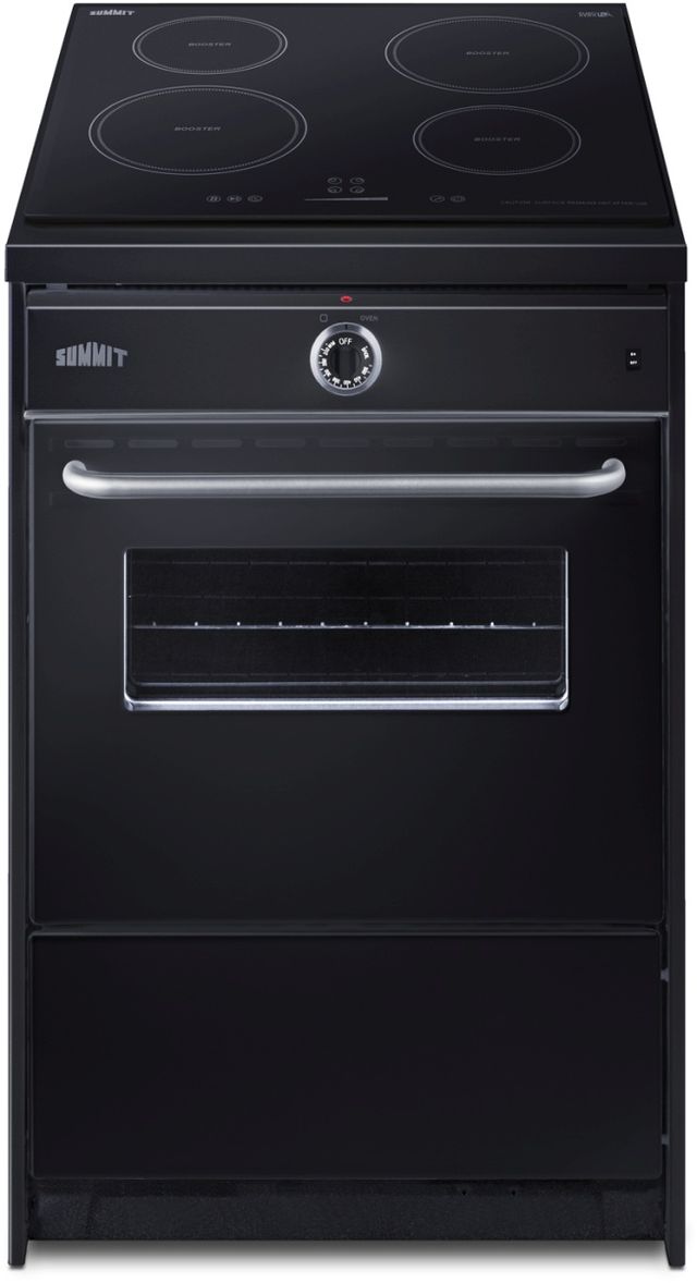 Summit® 24" Black Slide In Induction Range-3