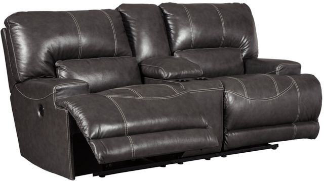 Signature Design by Ashley® McCaskill Gray Recliner Loveseat with Console-0