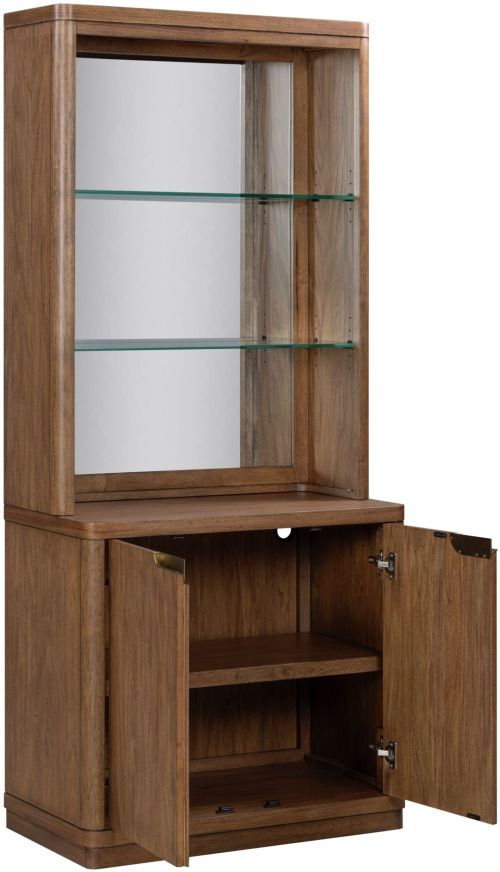 aspenhome® Caden Spiced Caramel Door Bookcase-3