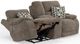iAmerica Bonnie Mushroom Zero Gravity Layflat Power Reclining Console Loveseat with Heat and Massage-1