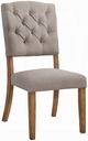 ACME Furniture Bernard 2-Piece Beige/Weathered Oak Side Chair Set-0