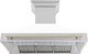 ZLINE Autograph Edition 48" Stainless Steel Wall Mounted Range Hood with White Matte Shell and Polished Gold Handle-5