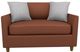 Best® Home Furnishings Customizable Bayment Leather Memory Twin Sleeper Chair with Honey Birch Legs-1