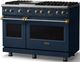 Viking® 5 Series 48" Slate Blue Pro Style Gas (NG) Range with Brushed Brass Trim-2