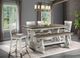 Intercon Drake French Oak/Rustic Gray Counter Bench-1