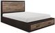 Homelegance® Miter Dark Ebony/Rustic Mahogany Queen Storage Panel Bed-0