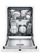 Bosch 300 Series 24" White Built In Dishwasher-2