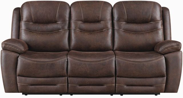 Coaster® Hemer 3-Piece Chocolate Power Headrest Reclining Living Room Set-1