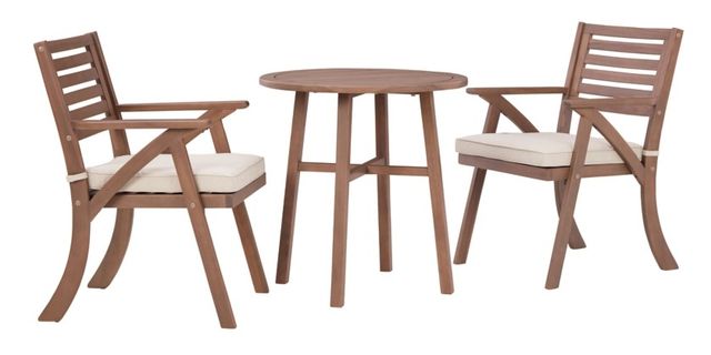 Signature Design by Ashley® Vallerie 3-Piece Natural Teak Outdoor Chairs with Table Set-0