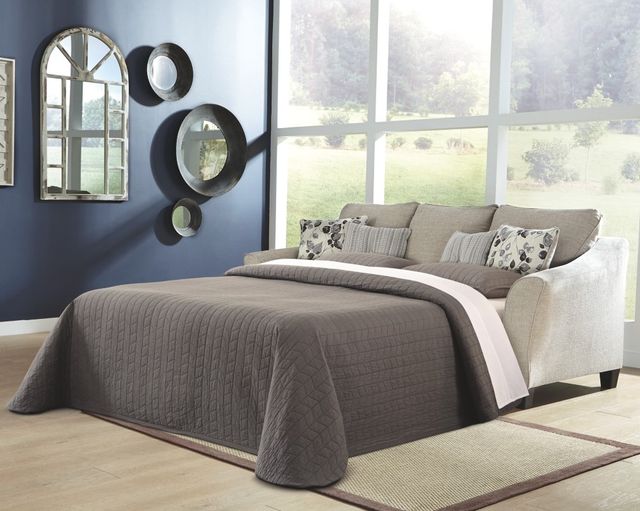 Benchcraft® Abney Driftwood Sofa Chaise Queen Sleeper-3