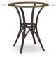 Amisco Customizable Kai 42" Clear Glass Counter Height Table-0