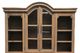 Million Dollar Rustic Brown Light China Top Cabinet-0