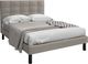 Beaudoin Customizable Breeze Deluxe Heaven Twin Upholstered Headboard-2