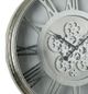 A & B Home Hereford Silver Transitional Round Wall Clock-4