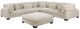 Homelegance® Traverse 6-Piece Beige Modular Sectional with Ottoman-0