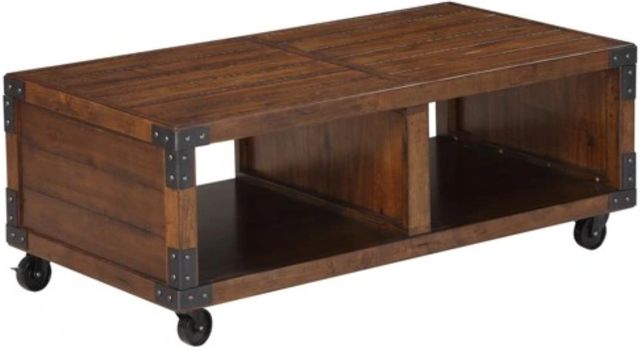 Bernards New Castle Brown Cocktail Table-0