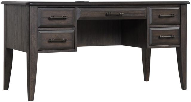 Bernards Bellamy Lane Brown 5-Drawer Desk-0