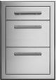 XO PRO-GRADE LUXURY 20" Stainless Steel Triple Drawer-0