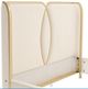 Michael Amini® Scotts Square Light Champagne California King Bed-4