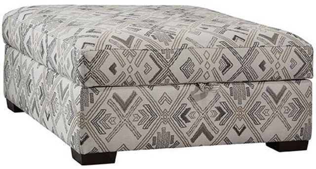 Marshfield Furniture James Gray Square Storage Ottoman-0