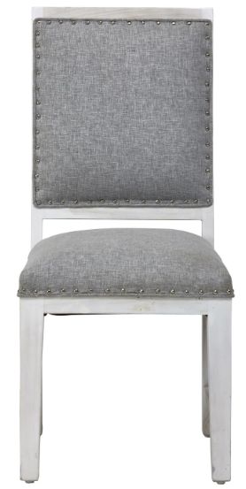 Jaipur Furniture Mendon 2-Piece White Wash Dining Chair-1