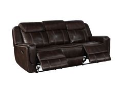 Denver Chocolate  Reclining Sofa 